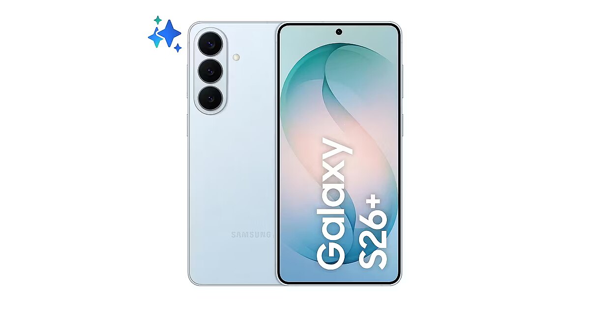 Samsung Galaxy S26+, 256GB, Sky Blue (SM-S947BLBDEUE)