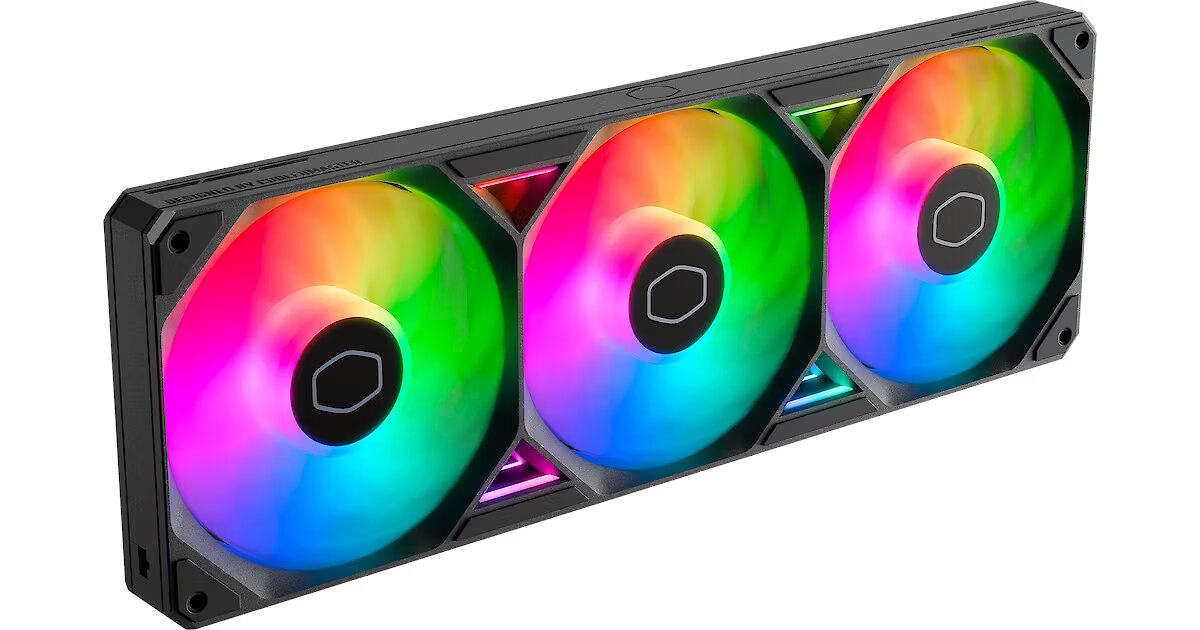 Cooler Master SickleFlow Edge 360 ARGB – 3 Lüfter In Einem Rahmen, Mega Luftstrom & Coole Beleuchtung Für Dein PC-Gehäuse