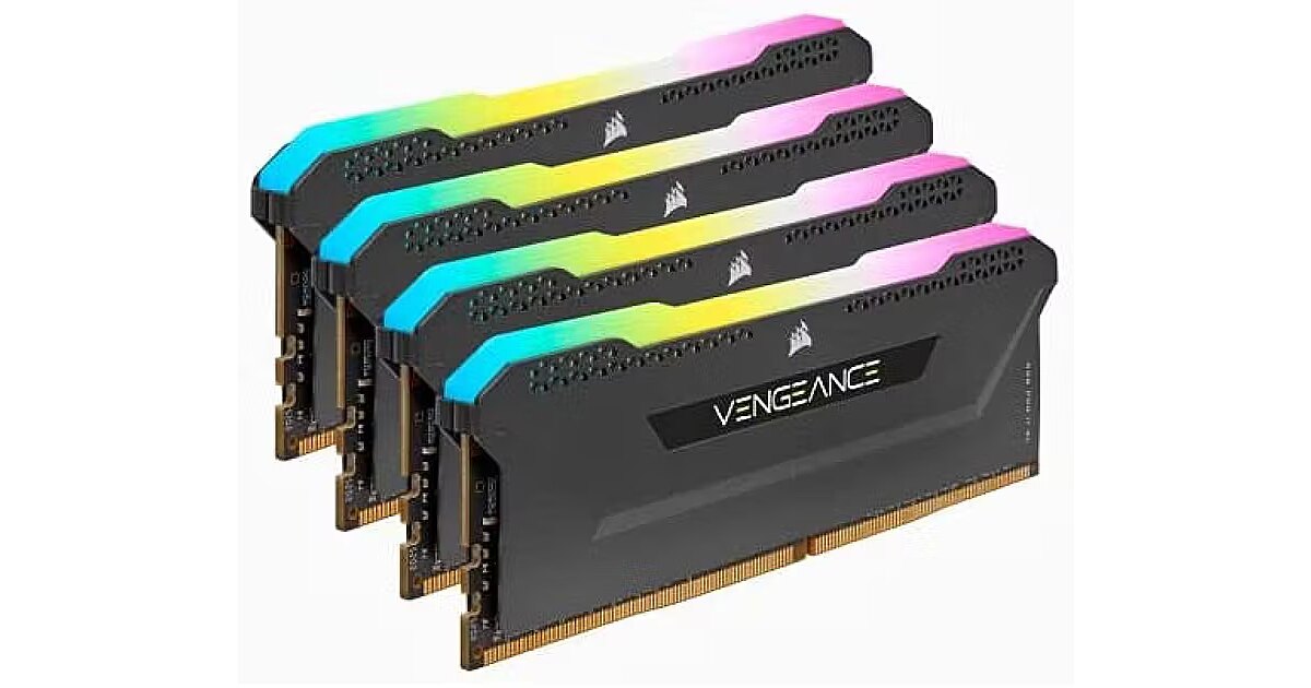 Corsair Vengeance RGB Pro SL, DDR4, 64GB, 3200MHz, CL16, Kit of 4