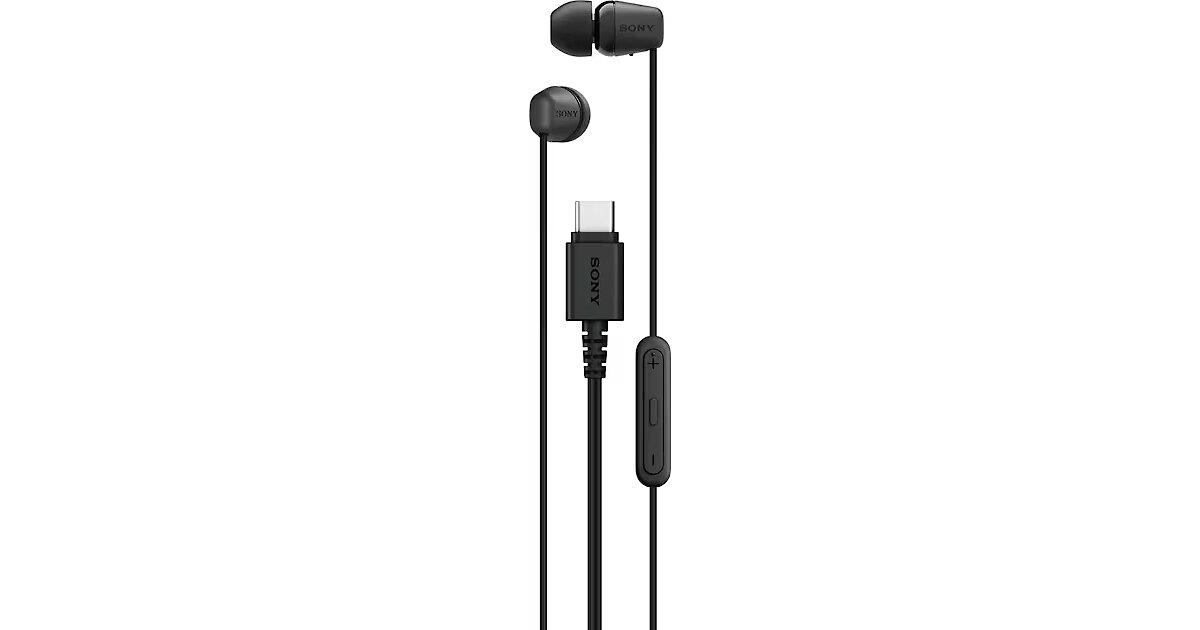 Sony headset IER-EX15C, black (IEREX15CB.CE7)