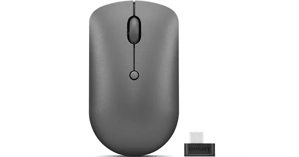 Lenovo 540 mouse wireless compatto con ricevitore USB-C Storm Grey, GY51D20867