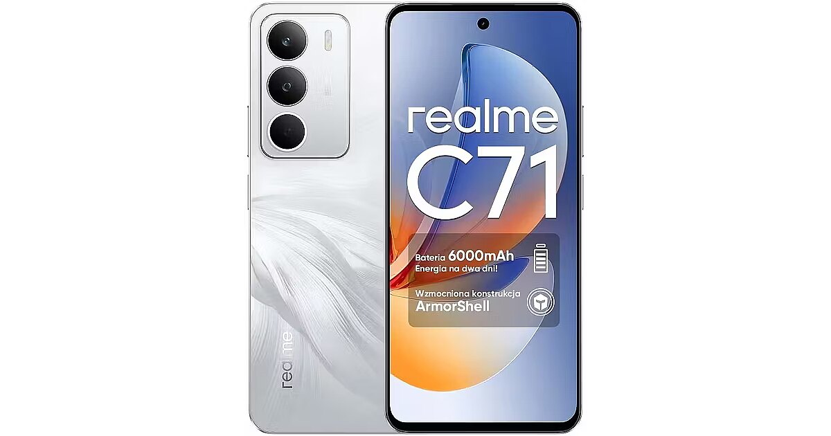 realme C71 8GB+256GB ホワイト Realme C71, 8GB/256GB, White Swan (C71)