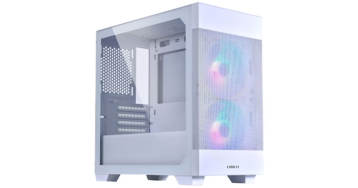 Lian Li LANCOOL 205M Mesh, Tempered Glass, White (LANCOOL 205M Mesh Snow)