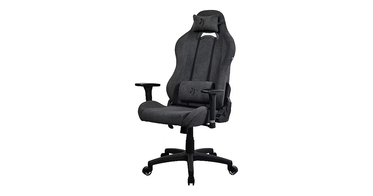 Arozzi Torretta SoftFabric Gaming Chair -Dark Grey (TORRETTA-SFB-DG2)