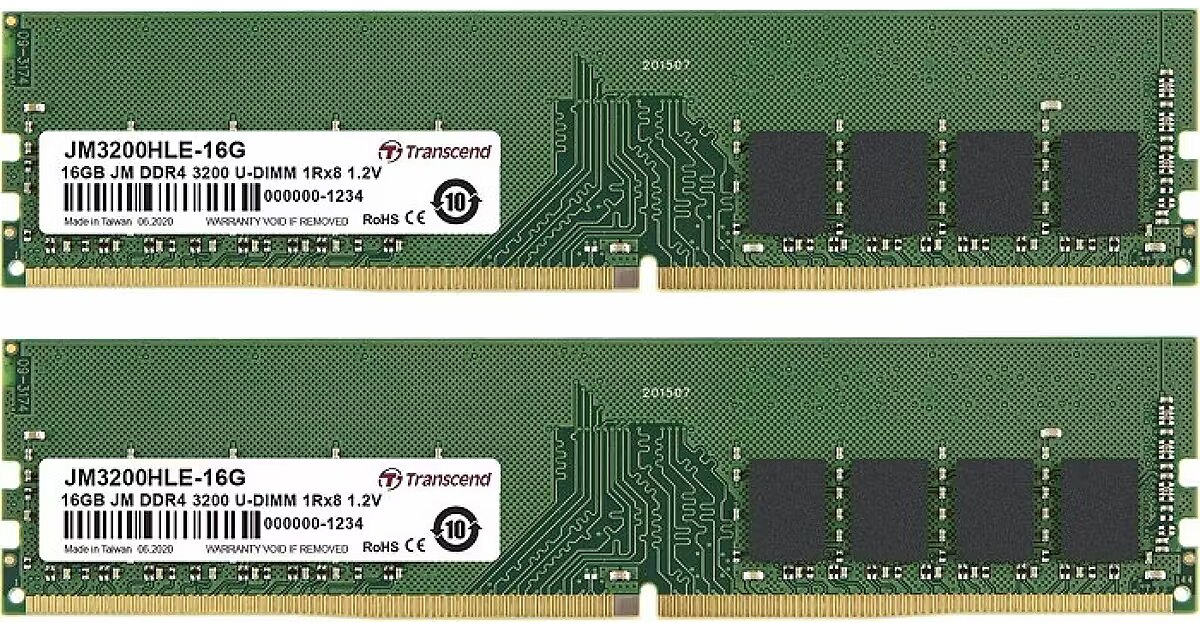 Transcend Ddr4 32gb Kit 32gb Ddr4 32GB Transcend Jet 3200MHz PC4