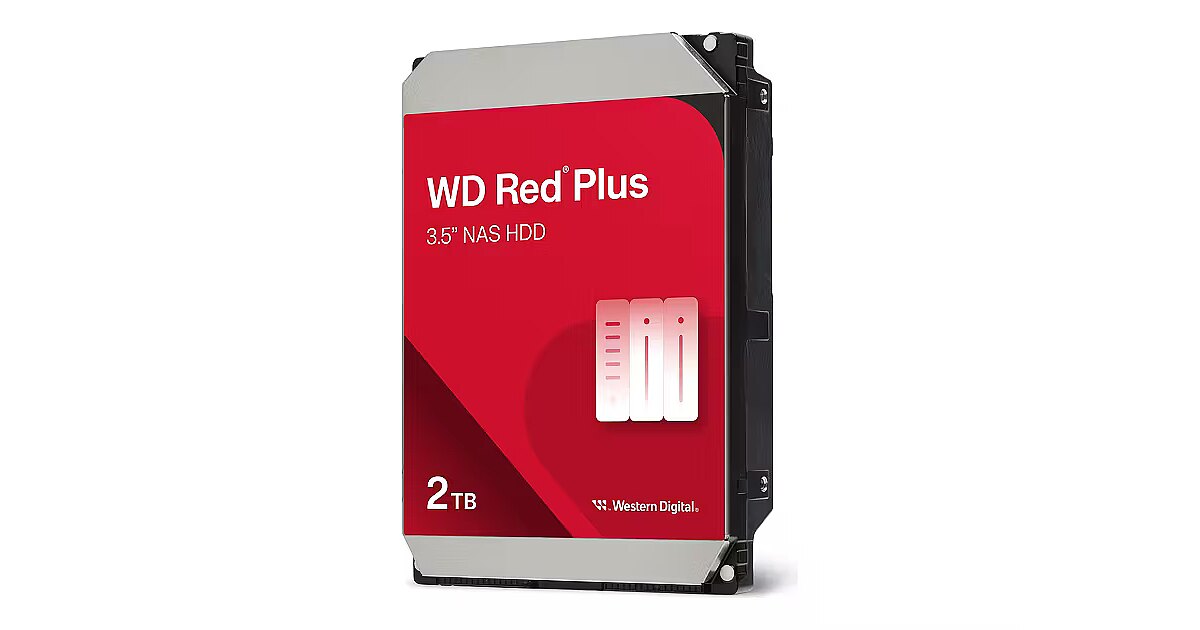Western Digital 2TB, 5400rpm, 512MB, SATA III, Red Plus, CMR