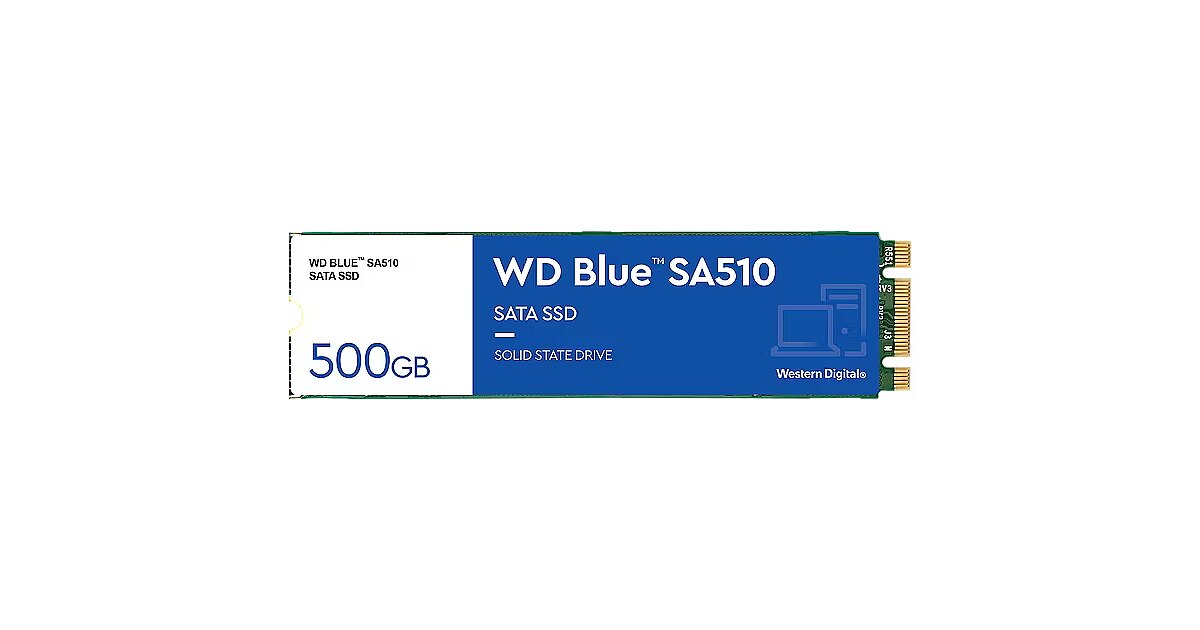 G*o様 WD Blue SA510 SATA SSD M.2 2280 500 Western Digital WD Blue SA510 SSD, 500 GB, Internal SATA, 2.5
