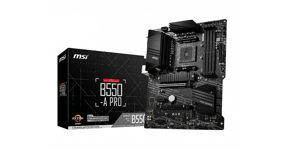 MSI B550-a Pro Socket AM4 AMD B550 PCIe 4.0 SATAIII USB3.2 Gen2 ATX  Motherboard for sale online
