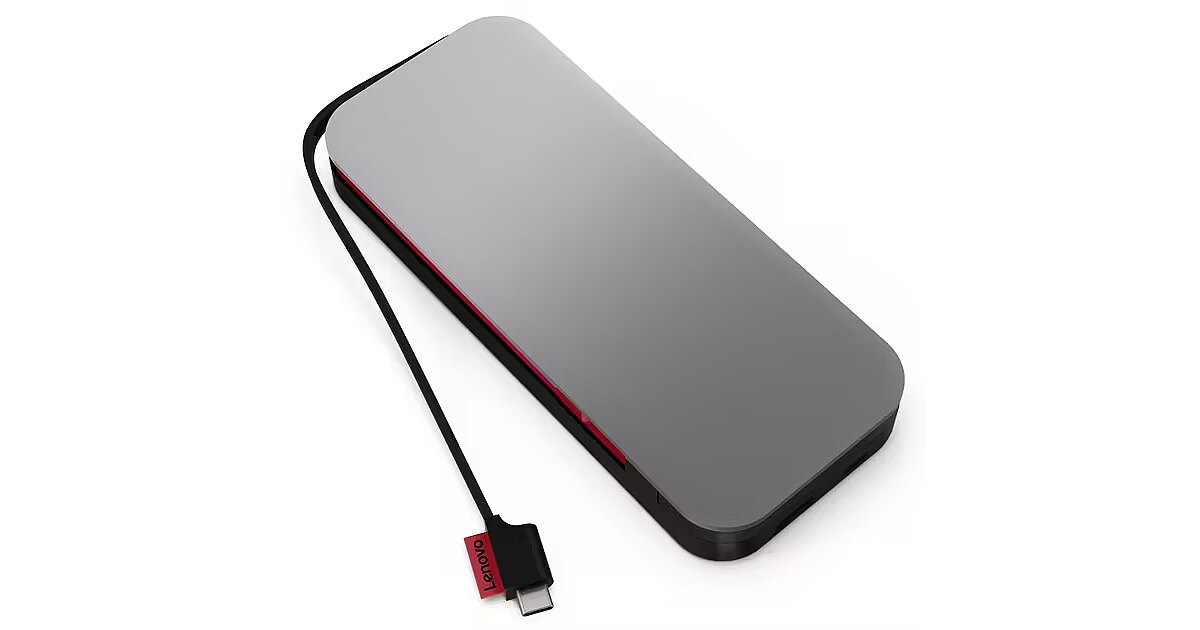 Lenovo Laptop Power Bank, 14000 mAh, Black & Grey (40ALLG2WWW)