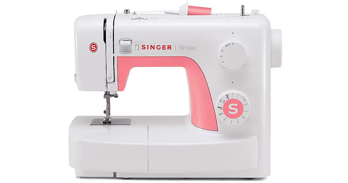Singer Simple White Singer Sewing machine Singer SIMPLE 3210 White, Number of stitches 10 ...