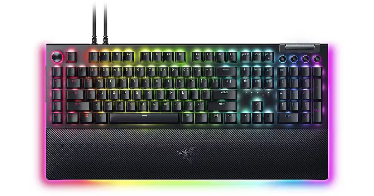キーボード Razer BLACKWIDOW V4LOW-PROFILE HS yellow Razer BlackWidow V4 Pro, Razer Yellow Switch, DE (RZ03-04682100-R3G1)
