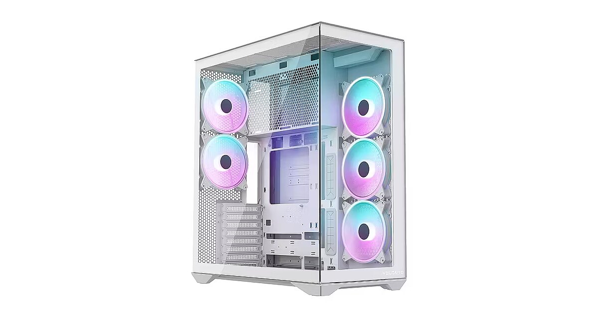 Modecom Volcano SPACE XL ARGB FULL TOWER 5F, White (AT-SPACE-XL-5F-ARGB-20)