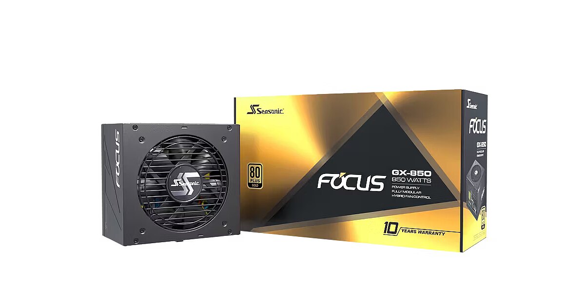 【ほぼ新品】seasonic focus gx-1000w 80plusgold Seasonic Focus GX (2024), 850W, 80PLUS Gold, ATX 3.1, PCIe 5.1