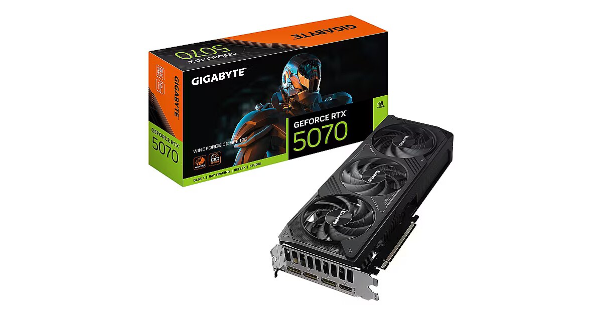 Gigabyte GeForce RTX 5070, 12GB GDDR7, WINDFORCE OC SFF (DLSS 4