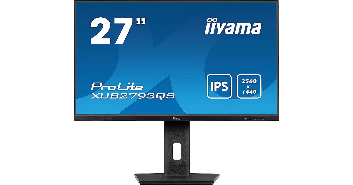 Iiyama XUB2793QS-B7 27 Inch IPS Monitor - QHD 100Hz, 1ms, Met HDMI/DP En Speakers