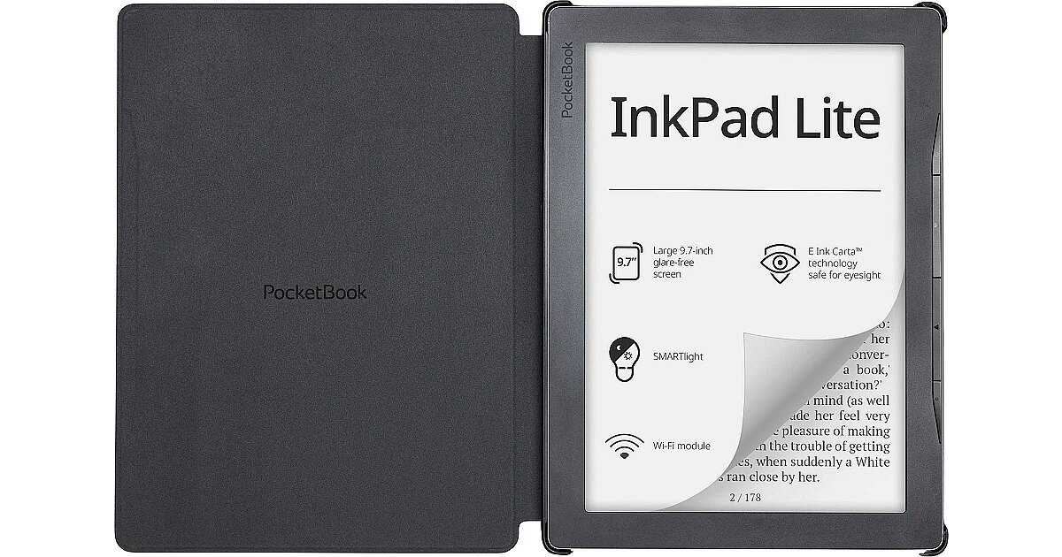 PocketBook InkPad Lite Shell, Black (HN-SL-PU-970-BK-WW)