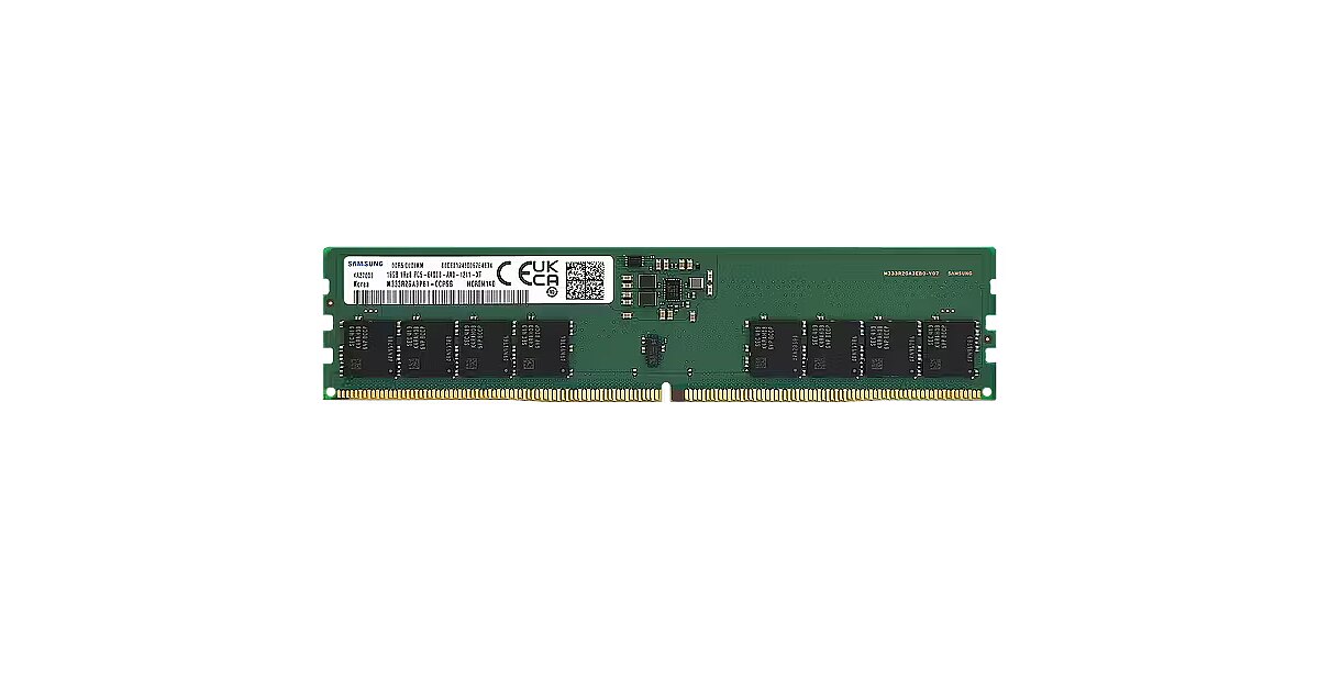 Samsung純正 DDR5-6400 16GB CUDIMM ×2枚 Samsung DDR5, CUDIMM, 16GB, 6400MT/s, CL52, Single stick