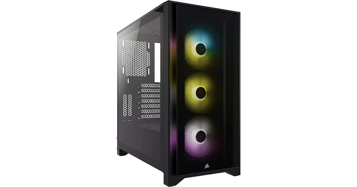 Corsair iCUE 4000X RGB Tempered Glass (Black) - PC cases - LDLC 3-year  warranty