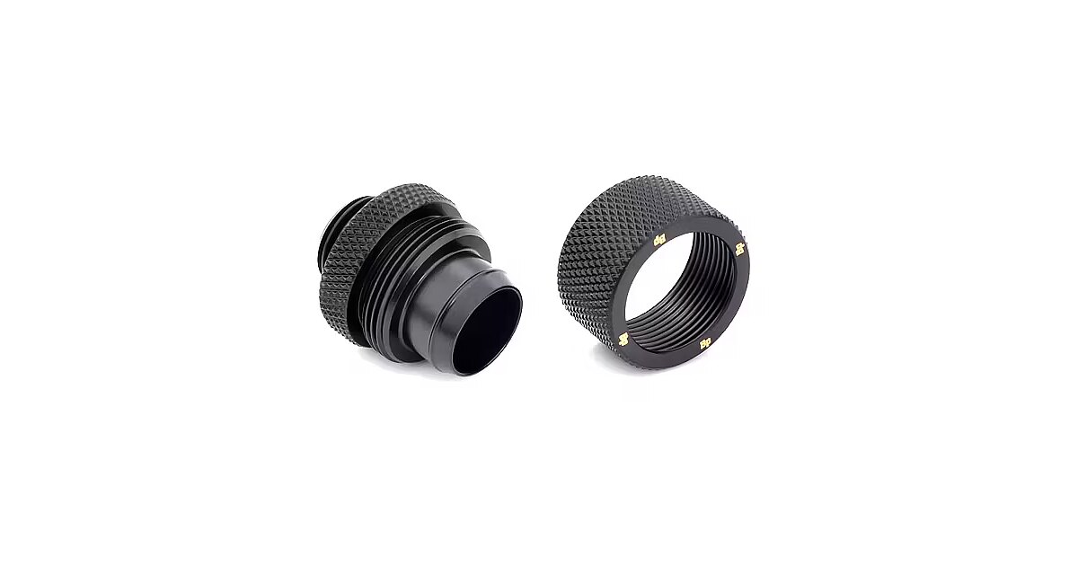 Raccordo A Compressione Bitspower G1/4 Nero Opaco CC4 V2 Per Tubo 1/2 OD 5/8 - Foto 3