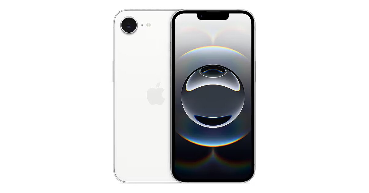 Apple iPhone 16e, 512GB, White (MD274ZD/A)