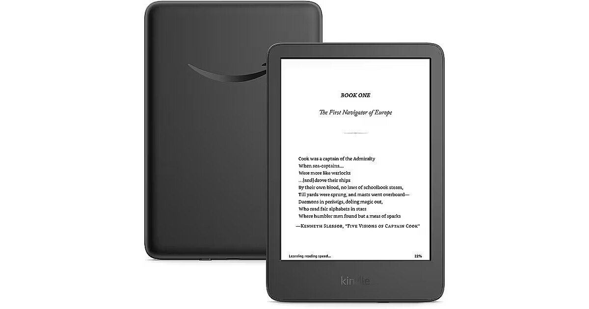 Amazon Kindle 2024 11th Gen, 16GB, WiFi, Black (840414601246)