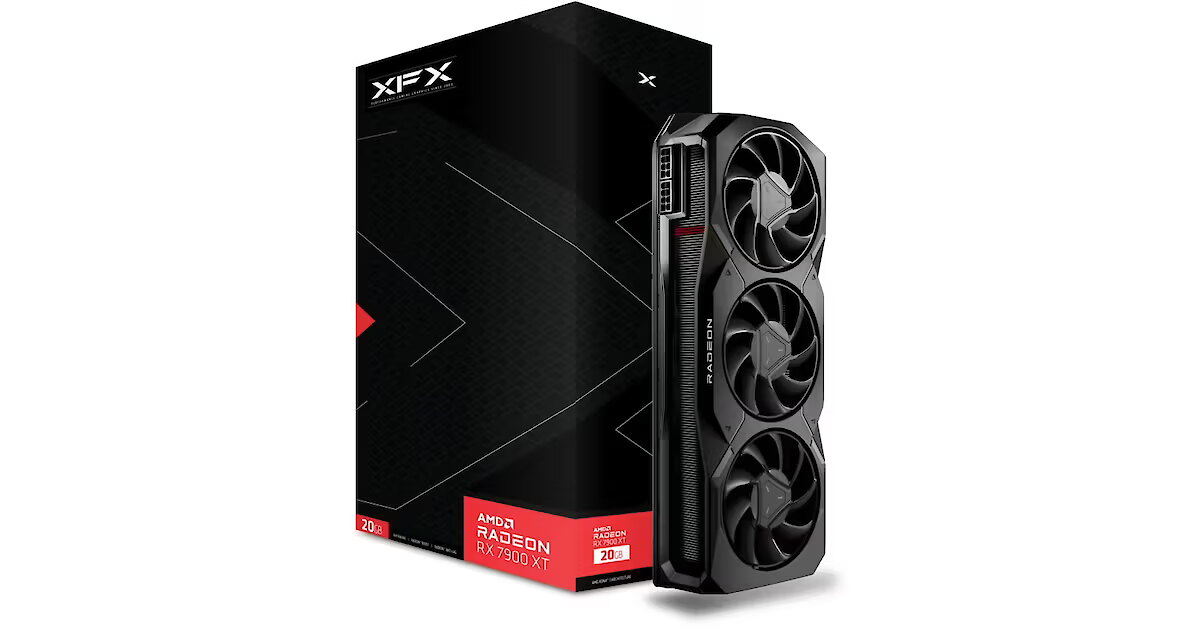 XFX Radeon RX 7900 XT, 20GB GDDR6, AMD Reference Design (RX-79TMBABF9)