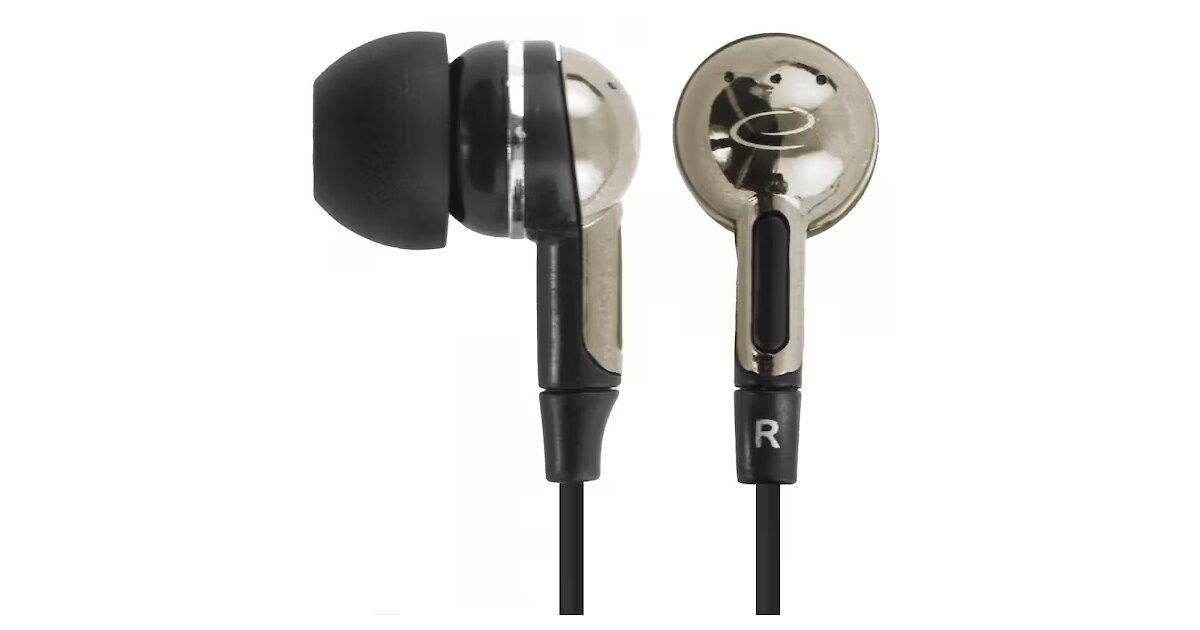 Écouteurs Intra-auriculaires ESPERANZA EH125 - Fiche Jack 3.5 Mm, Stéréo, Noir, Neuf Sous Blister