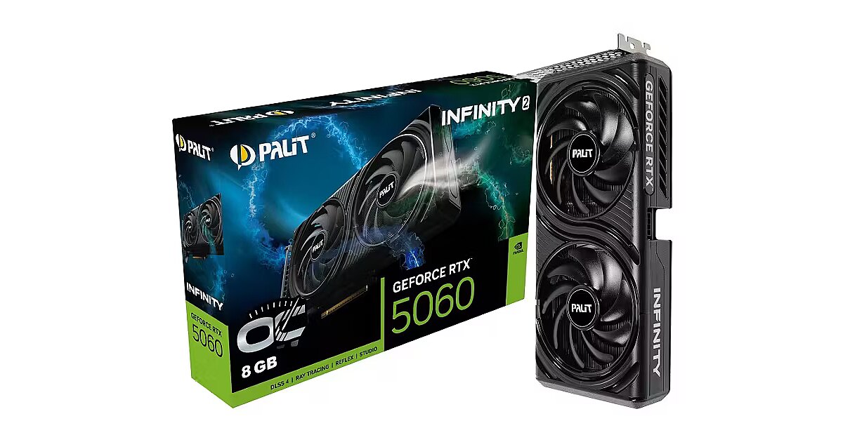 Palit GeForce RTX 5060, 8GB GDDR6, Infinity 2 OC (DLSS 4