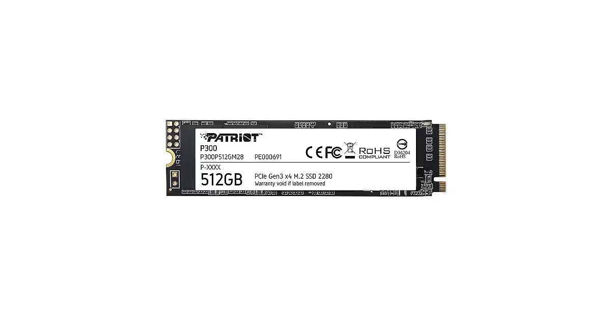 Patriot P300, 512GB, M.2 Gen3 x4 (P300P512GM28)