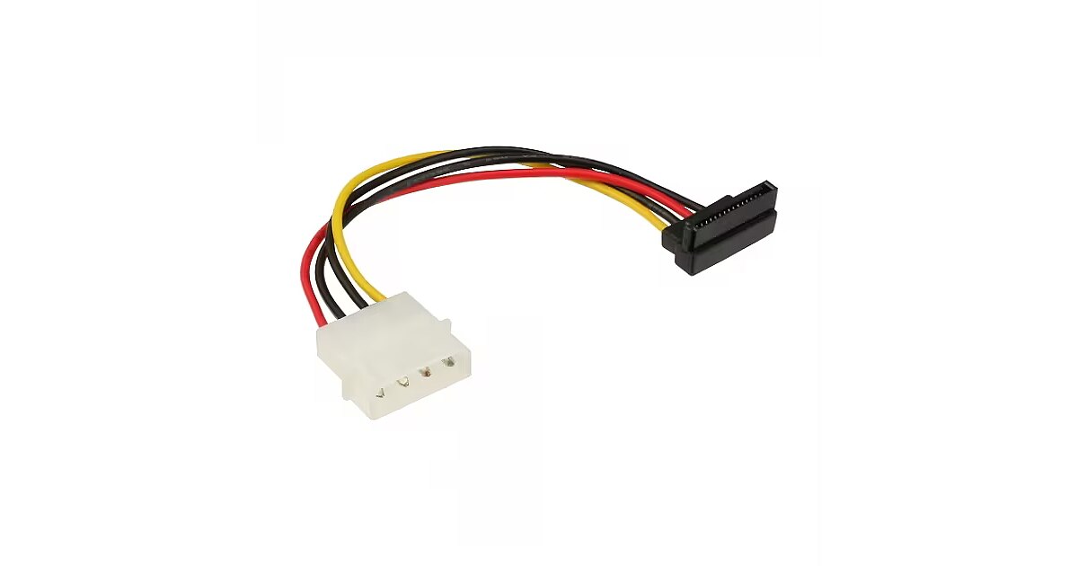 inLine Molex To Sata Power Cable, Angle, 0.15m (29670W)