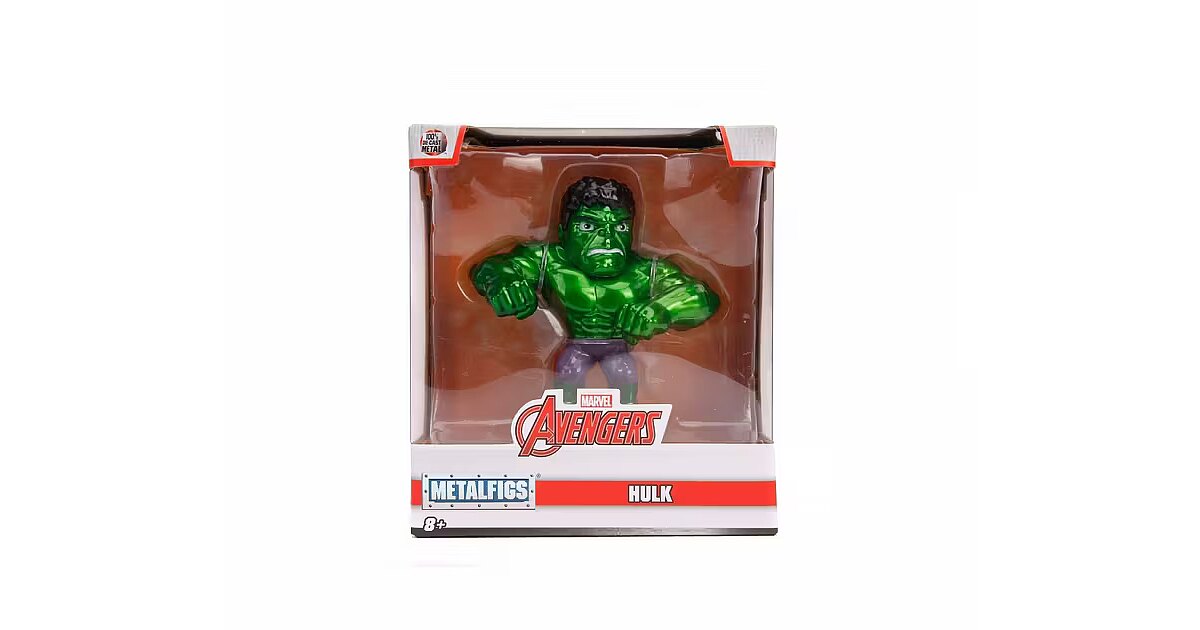 MARVEL PERSONAGGIO HULK IN METALLO CM 15 DA Collezione Jada 4006333071942