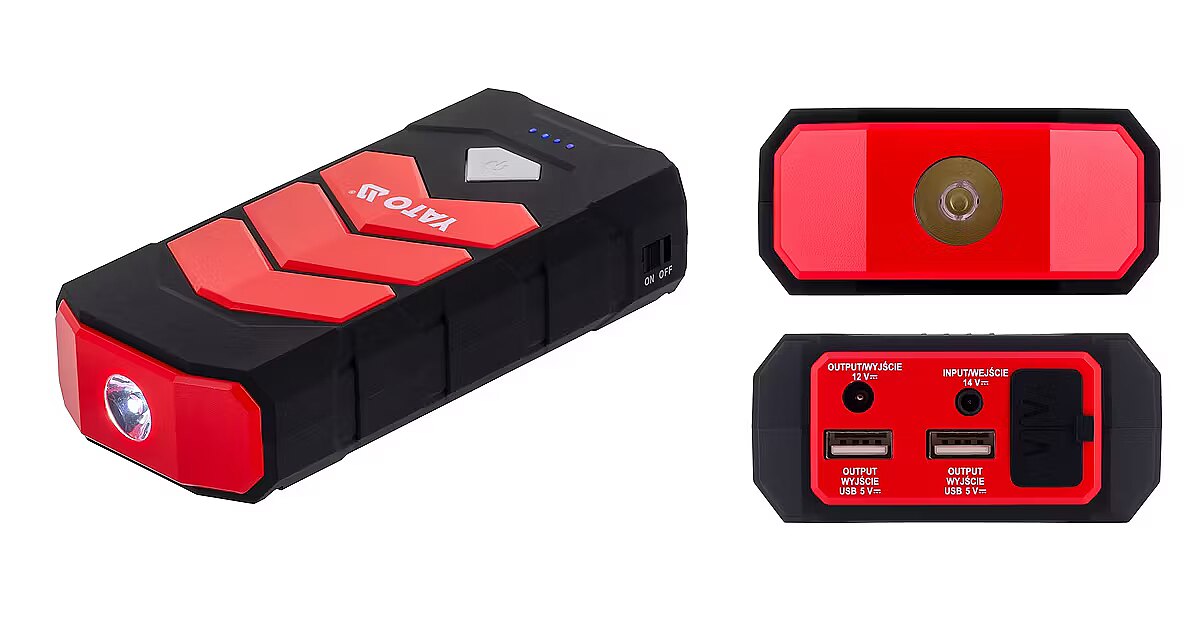 Yato Car jump starter YATO YT83081 car power bank 9000 mAh 9000 mAh