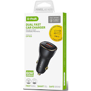 D-Fruit car charger USB-A + USB-C