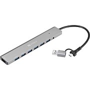 Sandberg SANDBERG USB-C/A to 7 x