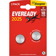 Energizer battery Eveready Lithium CR2025 BP2