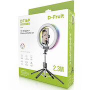 D-Fruit ringlight 10" + tripod-selfie stick