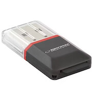 Esperanza EA134K card reader Black,Silver