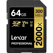 Lexar Professional 2000x, SDXC, 64GB, UHS-II