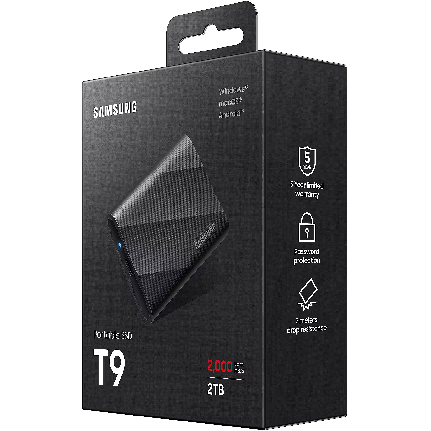 Samsung T9, 2TB, Black (MU-PG2T0B/EU)