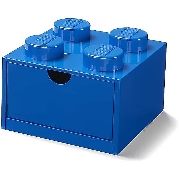 Room Copenhagen LEGO Desk Drawer storage box (blue, knobs