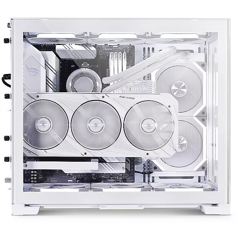 Lian Li O11 Dynamic Mini Snow Edition, Tempered Glass, White (O11D