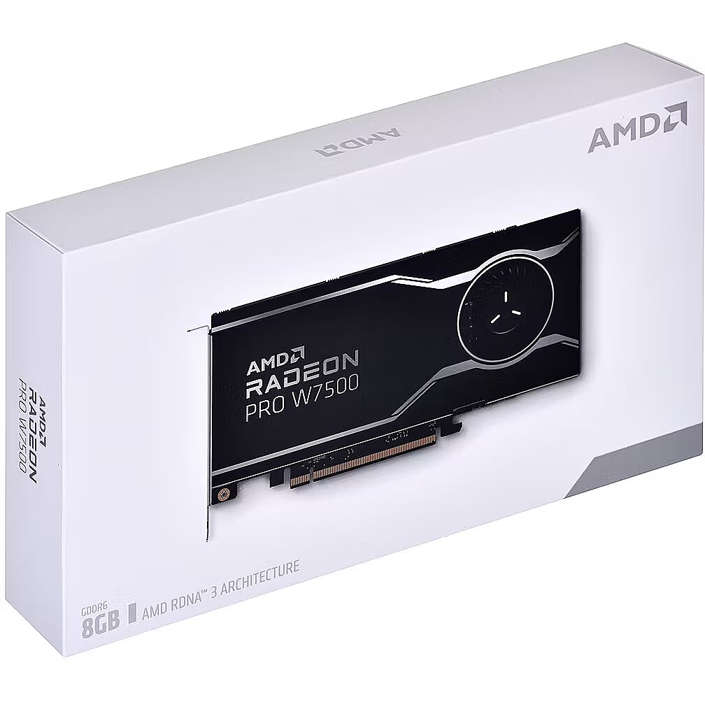 Radeon Prorender Nvidia AMD Radeon PRO W7500, 8GB GDDR6 (100