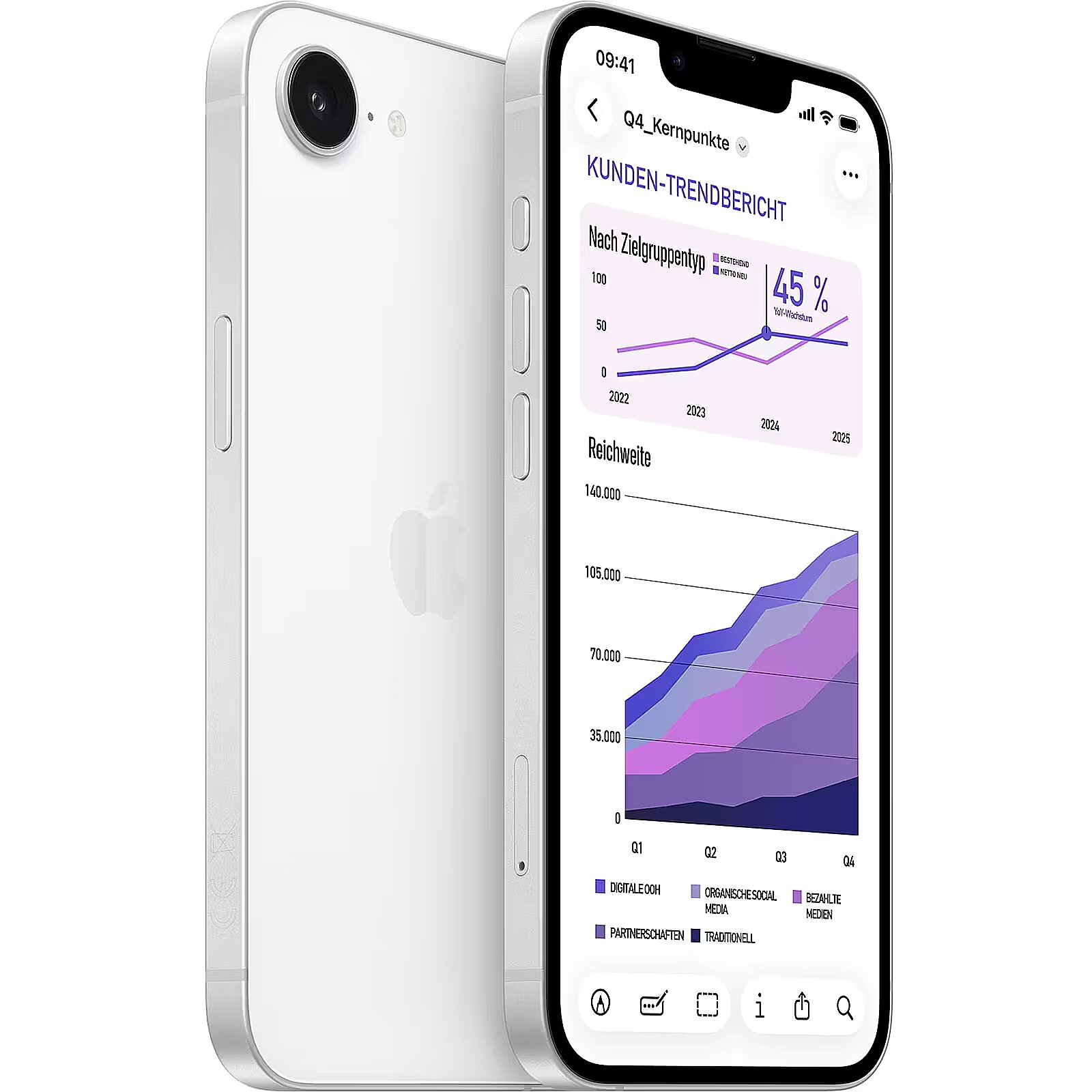 Apple iPhone 17e, 256GB, White (MHRW4ZD/A)