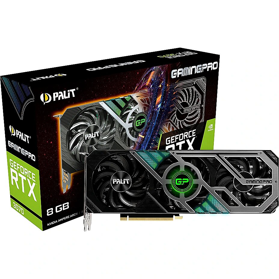 Palit GeForce RTX 3070, 8GB GDDR6, GamingPro V1 (LHR) (NE63070019P2-1041A) Palit GeForce RTX 3070, 8GB GDDR6, GamingPro V1 (LHR) (NE63070019P2-1041A)