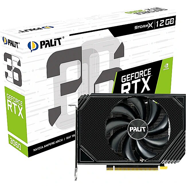 Palit GeForce RTX 3060, 12GB GDDR6, StormX (NE63060019K9-190AF) Palit GeForce RTX 3060, 12GB GDDR6, StormX (NE63060019K9-190AF)