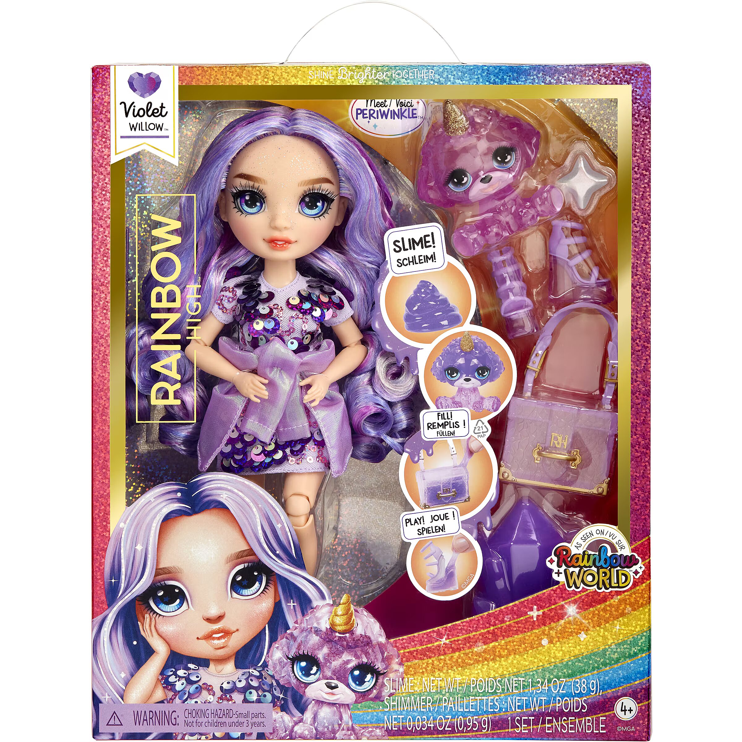 MGA Entertainment Classic Rainbow High Fashion Doll - Violet, Doll