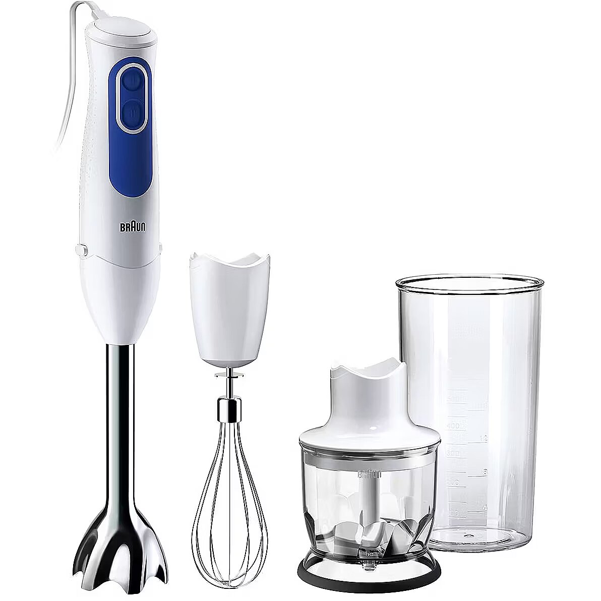 Braun hand blender set MQ 3025 , White/Blue (MQ 3025)