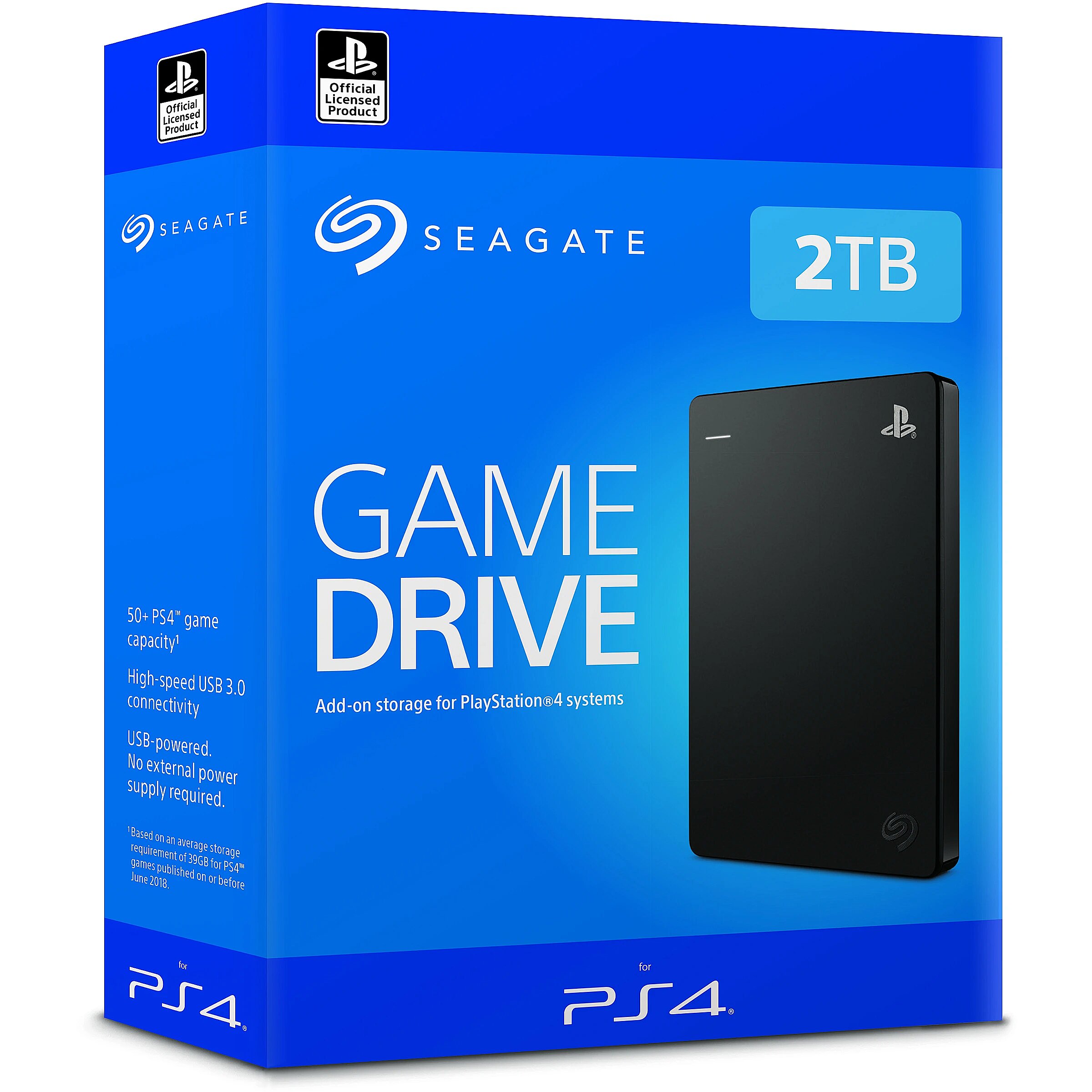 Seagate Game Drive for PS4, 2TB, Black (STGD2000200) Seagate Game Drive for PS4, 2TB, Black (STGD2000200)
