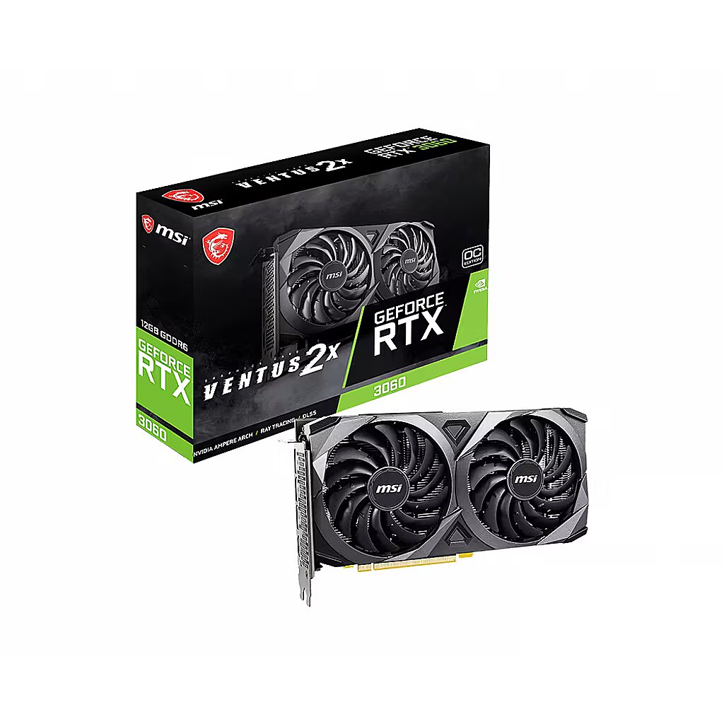 開封未使用 MSI GeForce RTX 3060 VENTUS 2X 12G MSI GeForce RTX 3060 Ventus 2X 12G OC - buy at Digitec