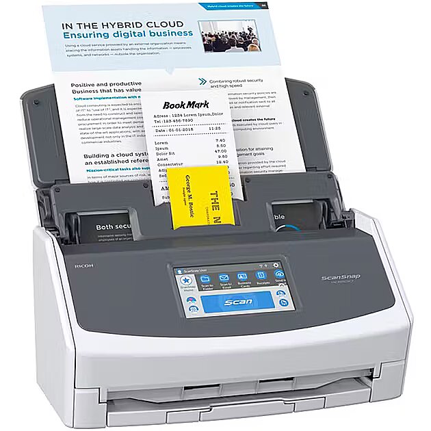 Fujitsu Ricoh ScanSnap iX1600, sheet-fed scanner (white/black, USB